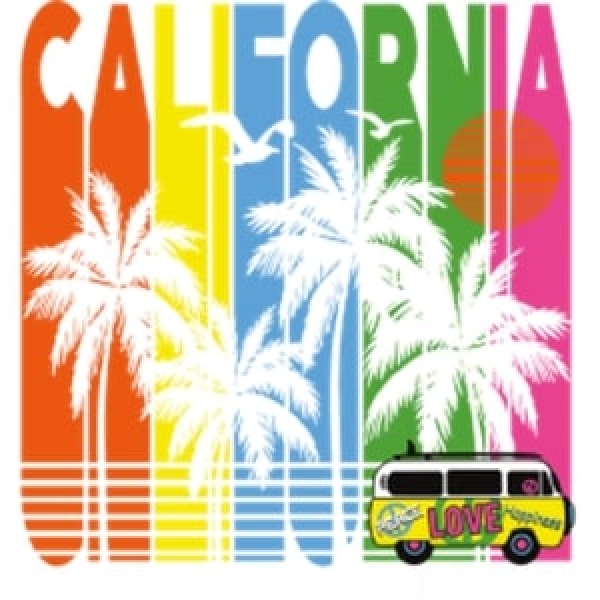 T-Shirt - kurzarm - california bus